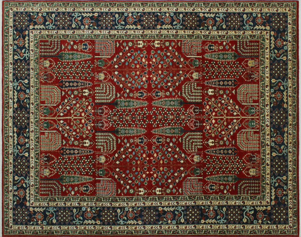 x Rug, Alonzo 9'10" Red/Blue Aria 7'11"