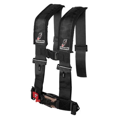 Racing Can-Am Sternum 4-Point for 3" H-Style Passenger Clip Dragonfire w/Adjustable 2016-2017 1000 Turbo Safety Black Harness Maverick Side