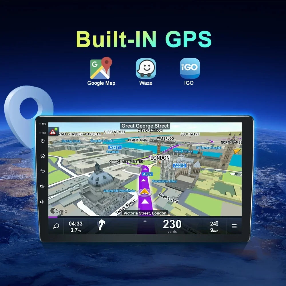 Tundra GPS FM Toyota DSP for Sequoia with 2007-2013, Inch Carplay Bluetooth Navigation Car 4GB Audio AM 13 2008-2017, 5.0 10.1 Radio Android 64GB