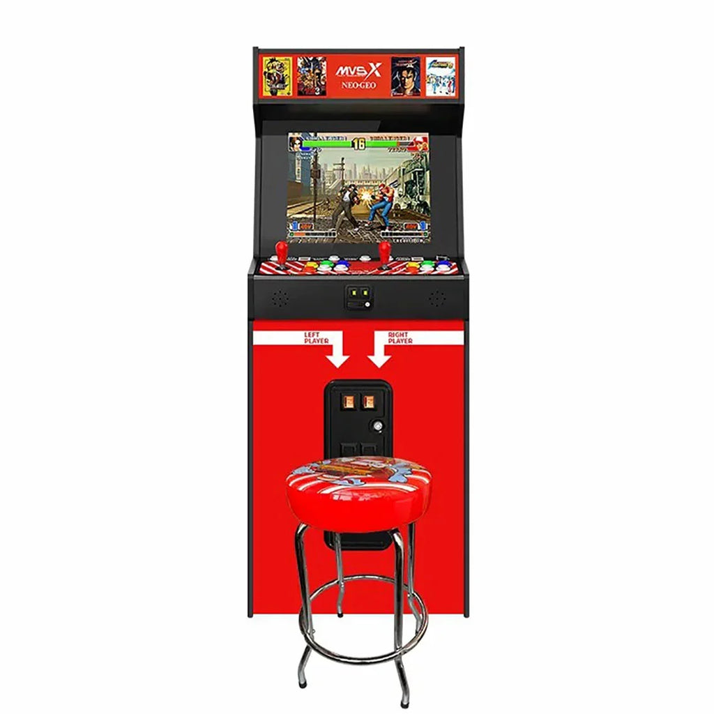 SNK SNK Arcade Two Fight Support Games, Joysticks Stool with Genuine Together Official and 50 Retro MVSX Base Pre-loaded Set, 2 by Unico Players NEOGEO