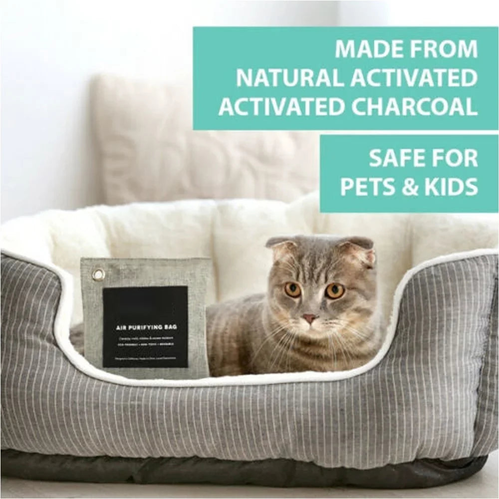 Air Odor Charcoal Bags Absorber Activated Charcoal 100pcs Bag Purifying Bamboo