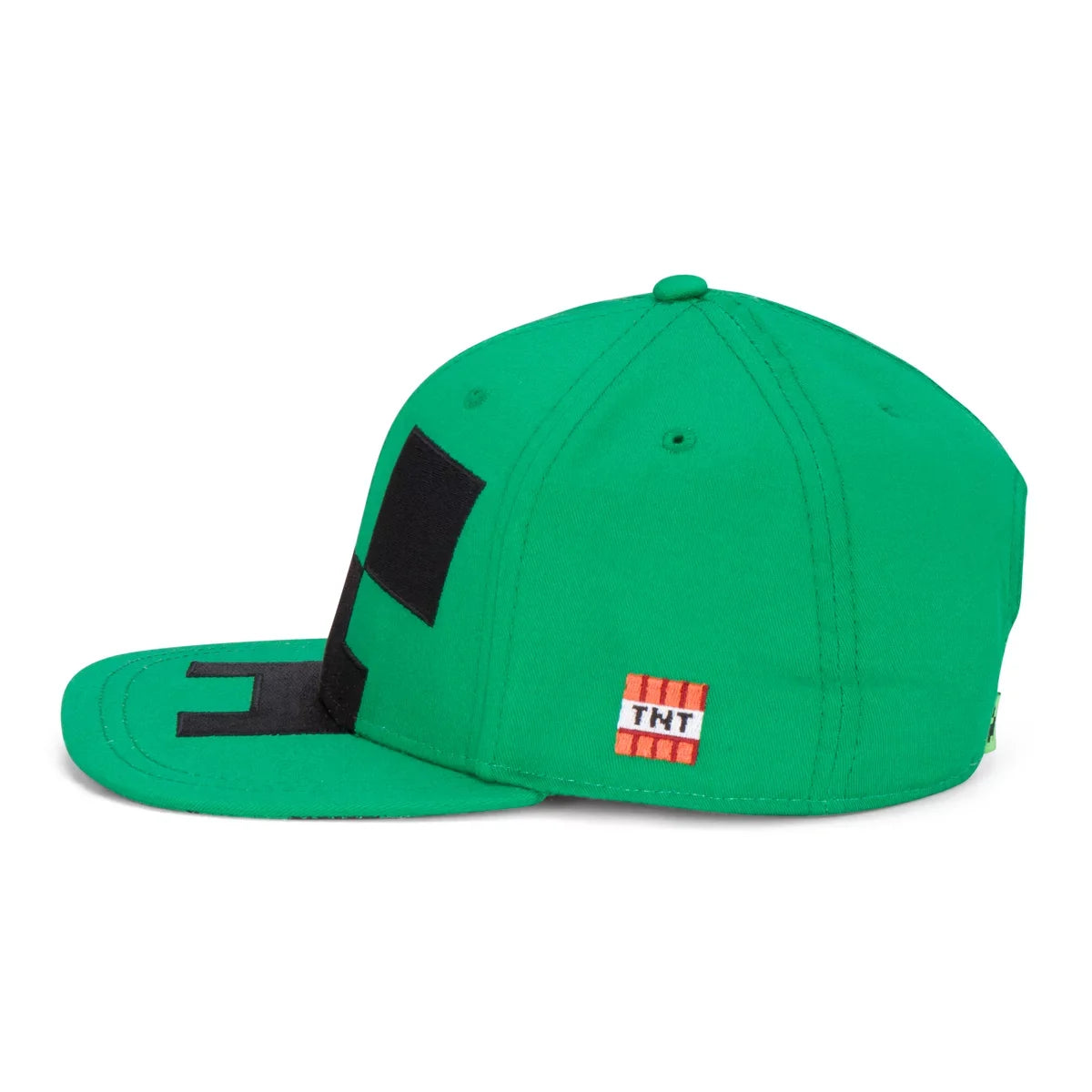 One - Snapback for Green Mob, Creeper Boys Face Youth Size Baseball Minecraft or Girls Hat
