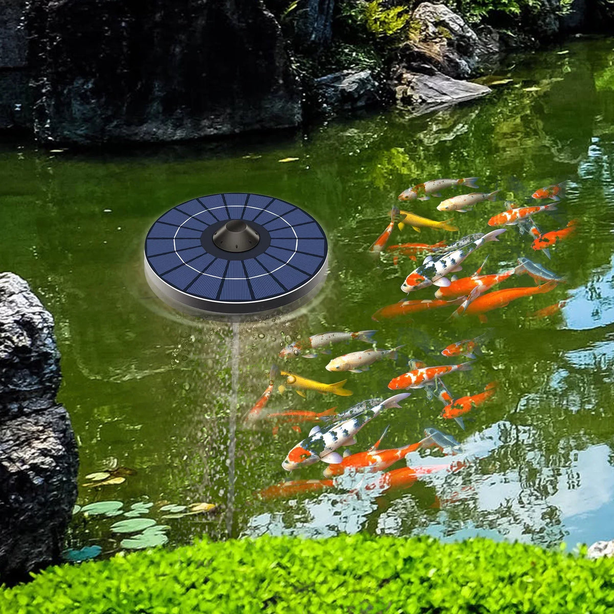 Pond Aerator Small Tank Air Air Rookin Stone Fish Water Small Pump Pond Pristin Pond Aerator Water Water Bubble mewmewcat Stone Air Pump Solar Bubble Tank Bubble Aerator Instrument,Pond Stone