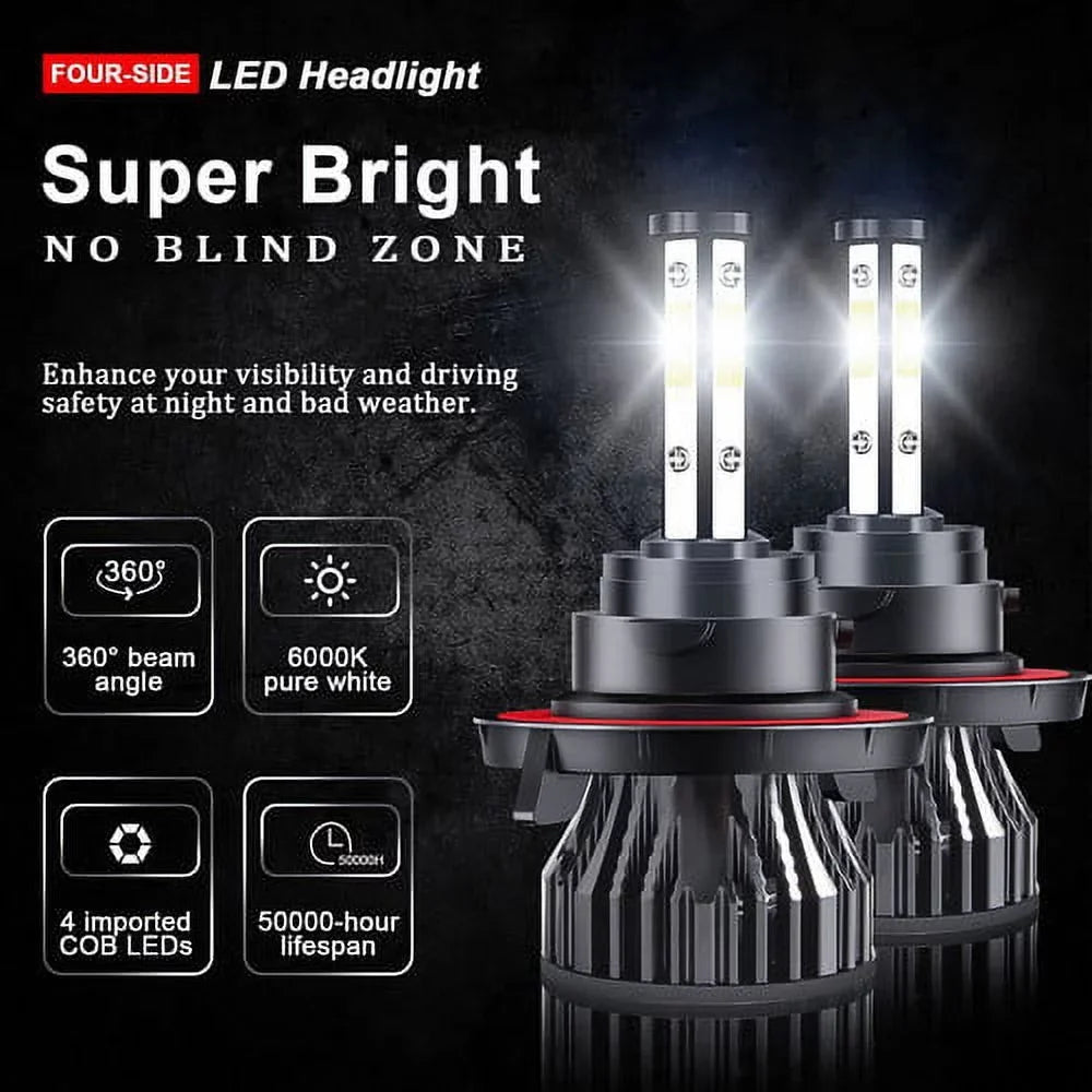 Kit High/Low & Headlight 2007 Country For Town Beam LED 2006 2005 Chrysler Bulbs