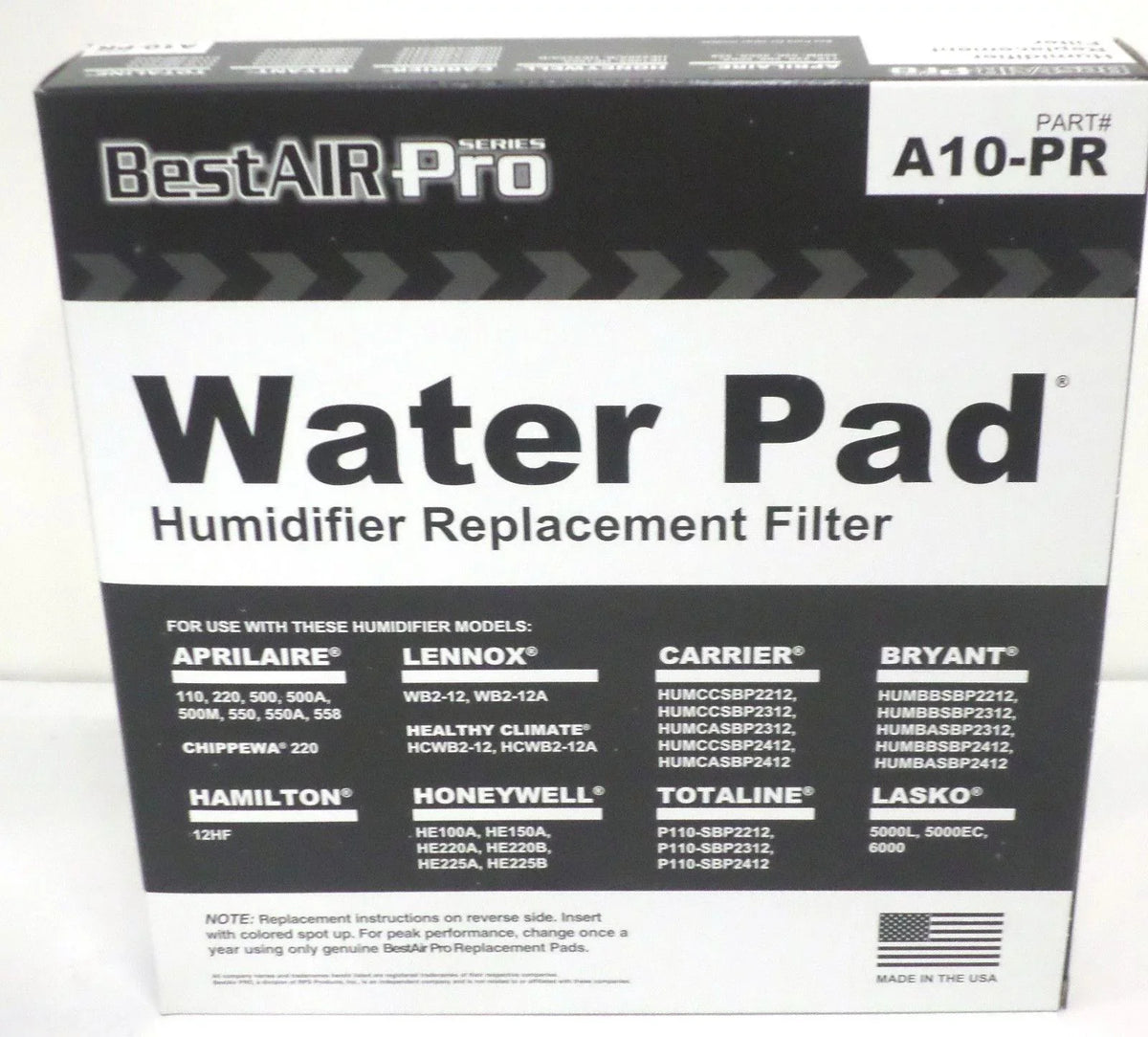 10" GA10 x 1.75" x GeneralAire Vapor Pad, 10.25"