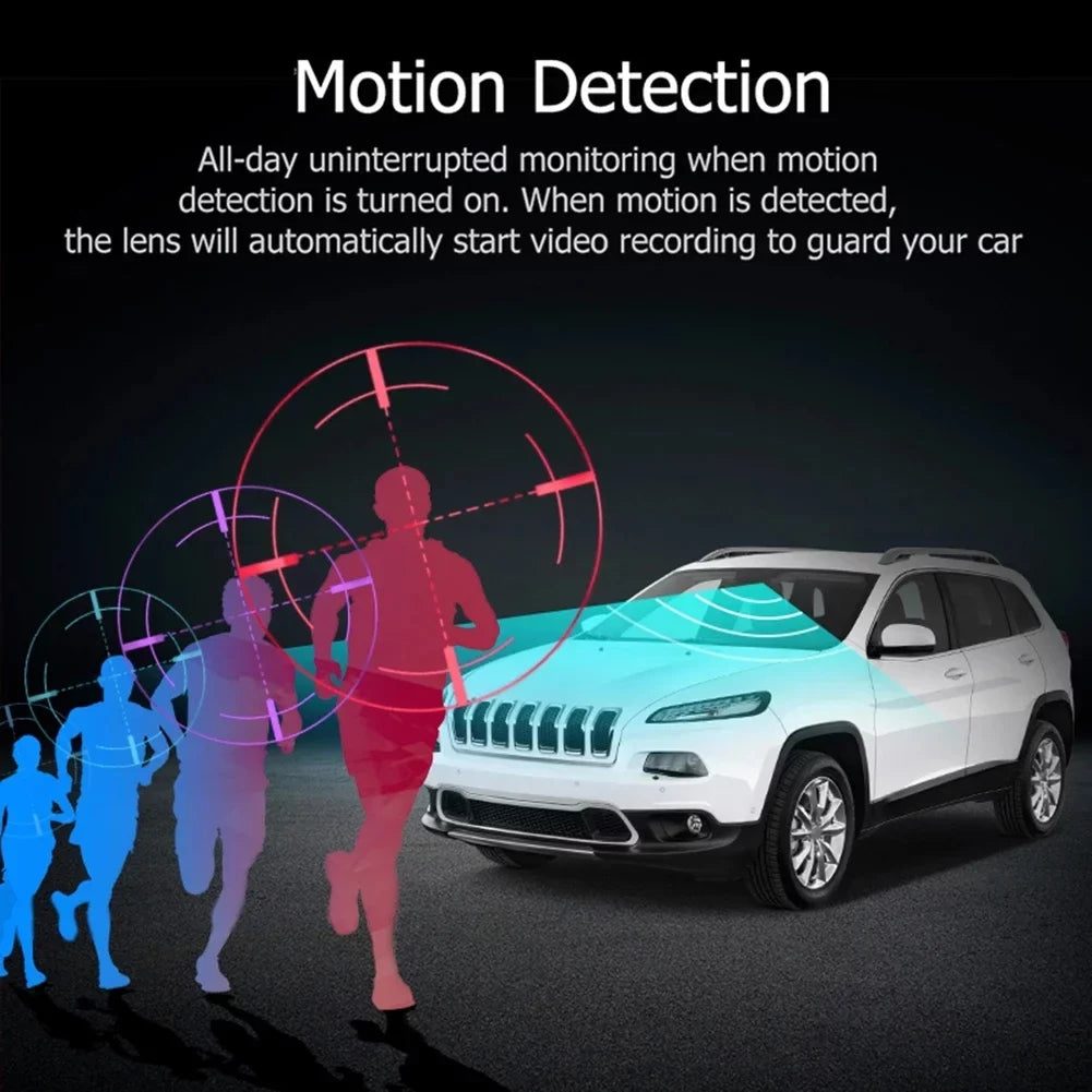 Camera Rear DVR Recorder Cam Video Front Car Dual Dash Lens 1080P and G-Sensor