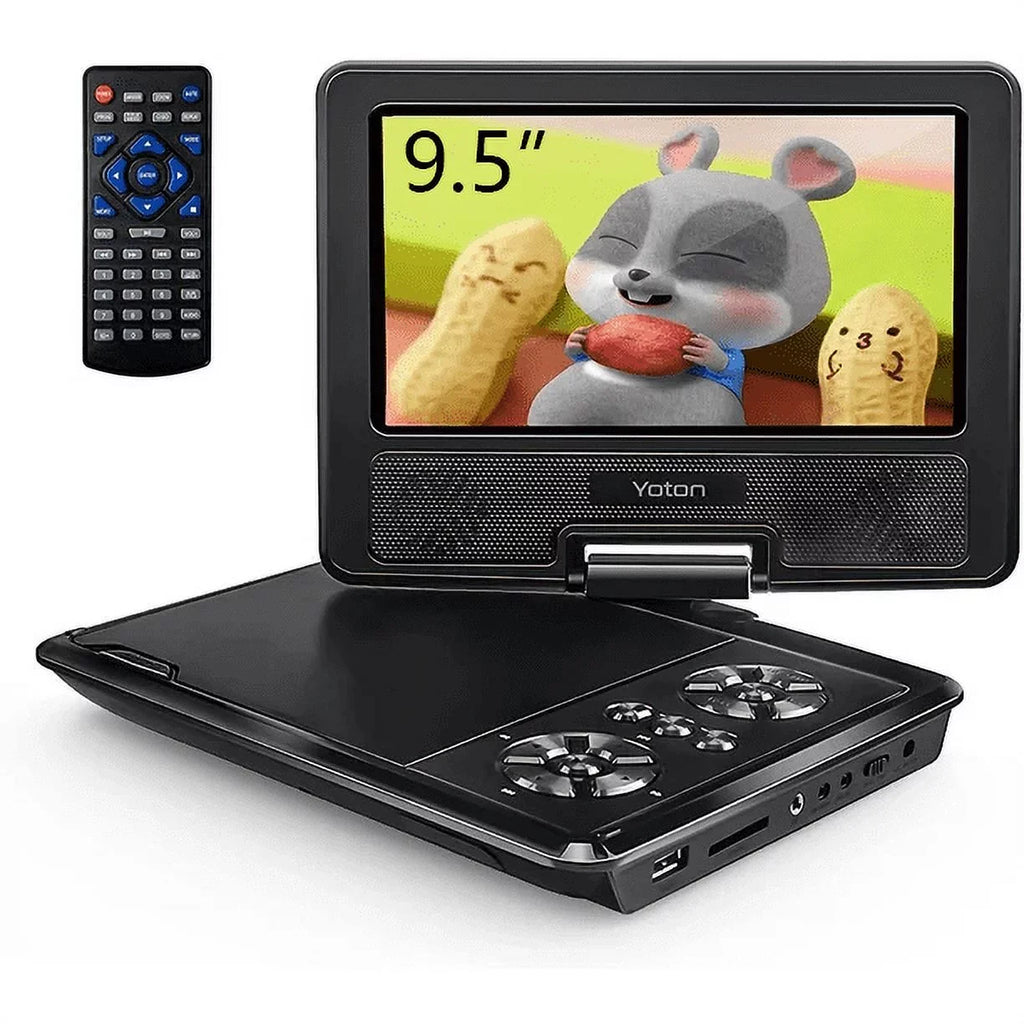 Hours Portable 9.5" Player Swivel with Yoton Kids and for HD 4-6 7.5" DVD Built-in Screen, Car, Battery