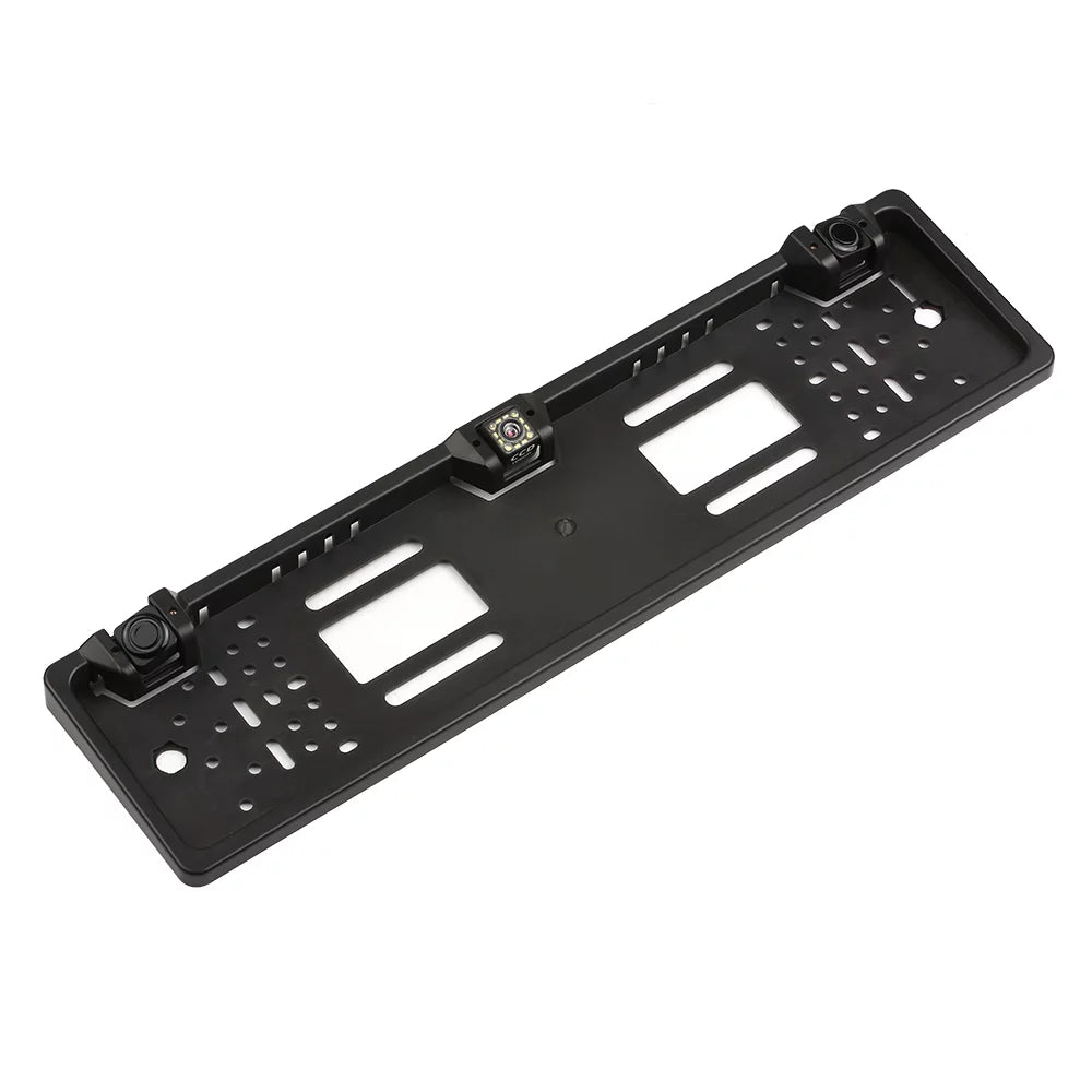 Nebublu Reversing 12 License Sensor Car European Rear Plate Backup Camera, Parking View LED Camera, Frame, System,