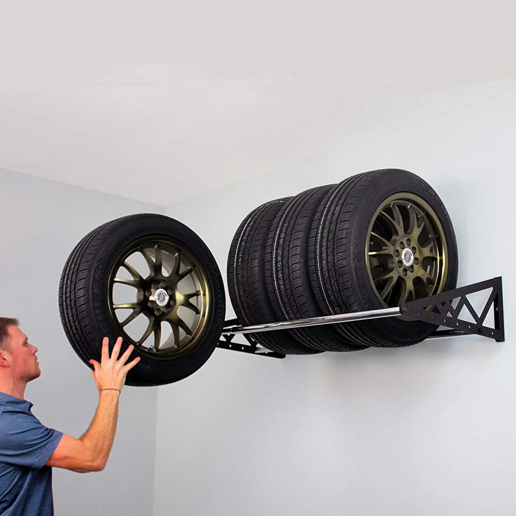 Expands with Capacity, Wall-Mounted Storage Rack inches Tire 400lb 56 SafeRacks to