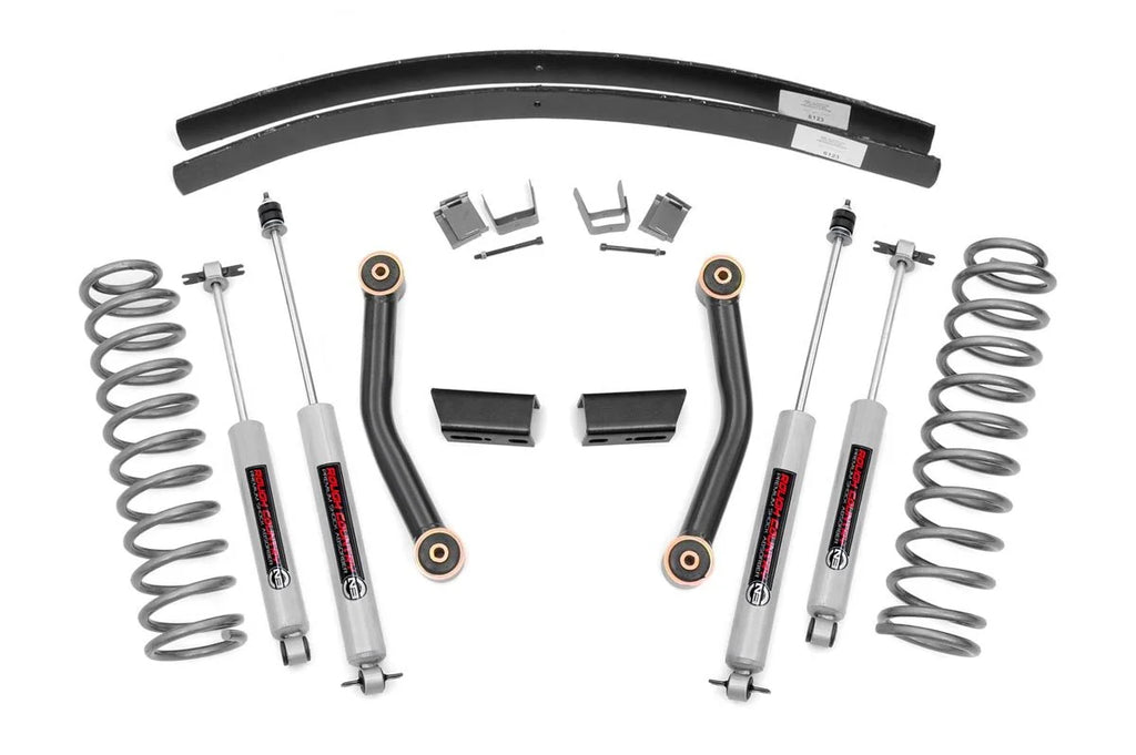 Shocks II (fits) Cherokee Country 670XN2 1984-2001 Leaf | XJ Rough Series N3 Suspension | Kit Jeep Add Lift 3" |