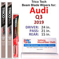 Blade Wiper Beam w/Rear Audi of 2019 (Set Wipers 3) Q3