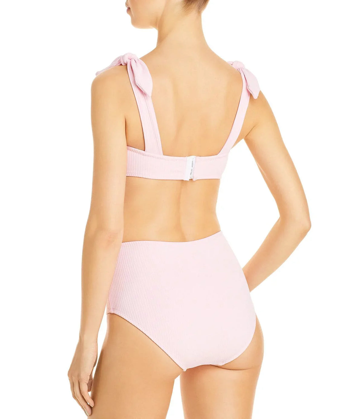 Bandeau Pink Tie Top Swim Separates Strap D Shoshanna Womens