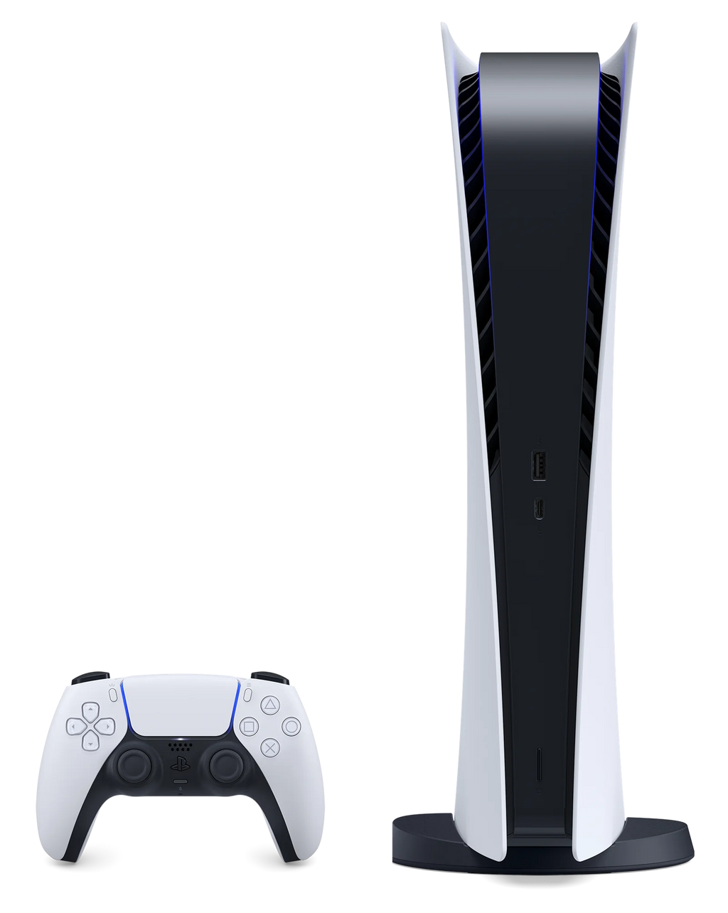 825GB Console Plus Controller - With - White Digital Version, PlayStation - PS5 5 PS Month Wireless Digital All 3 SSD with Membership