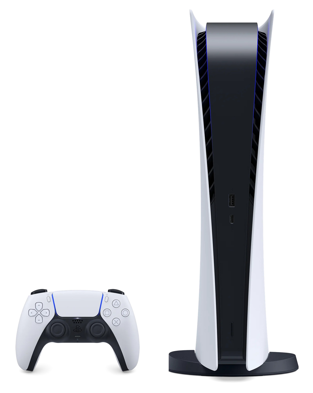 825GB Console Plus Controller - With - White Digital Version, PlayStation - PS5 5 PS Month Wireless Digital All 3 SSD with Membership