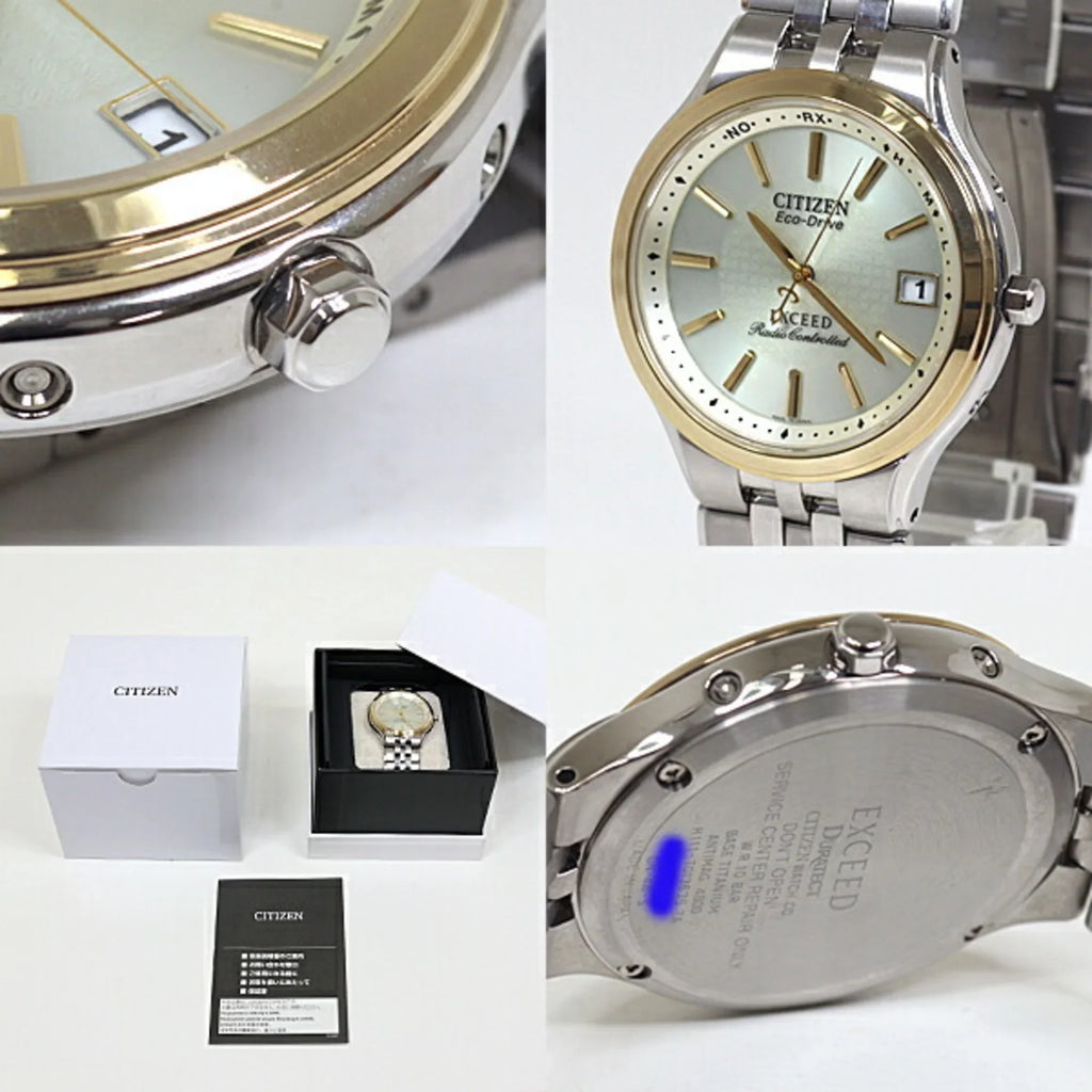 Pre-Owned (Good) Eco-Drive Gold Dial Exceed Men's CITIZEN EBG74-2792 Watch