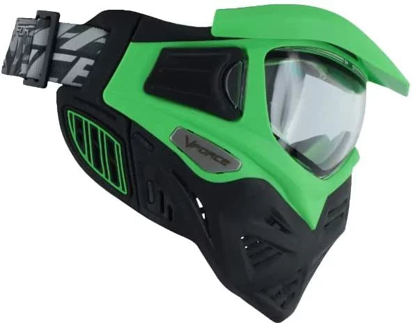 Clear Venom Lens w - Paintball V-Force 2.0 Goggle Black Green Mask Grill Thermal