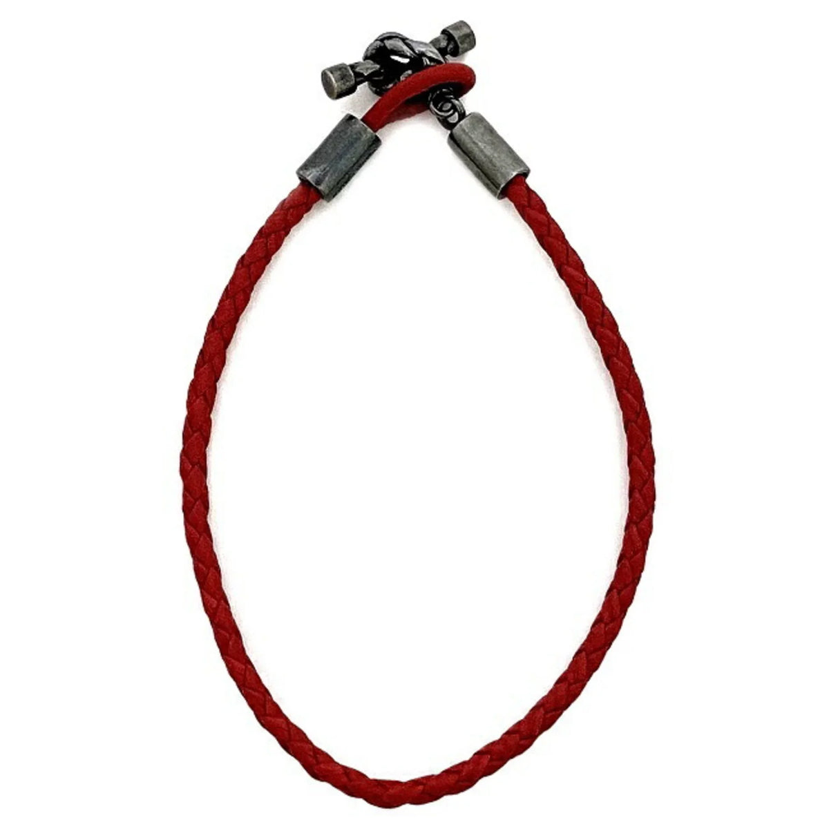 Red Charm Bracelet (Like 925 Color Ec-14210 Leather,Silver Pre-Owned Bottega New) Veneta