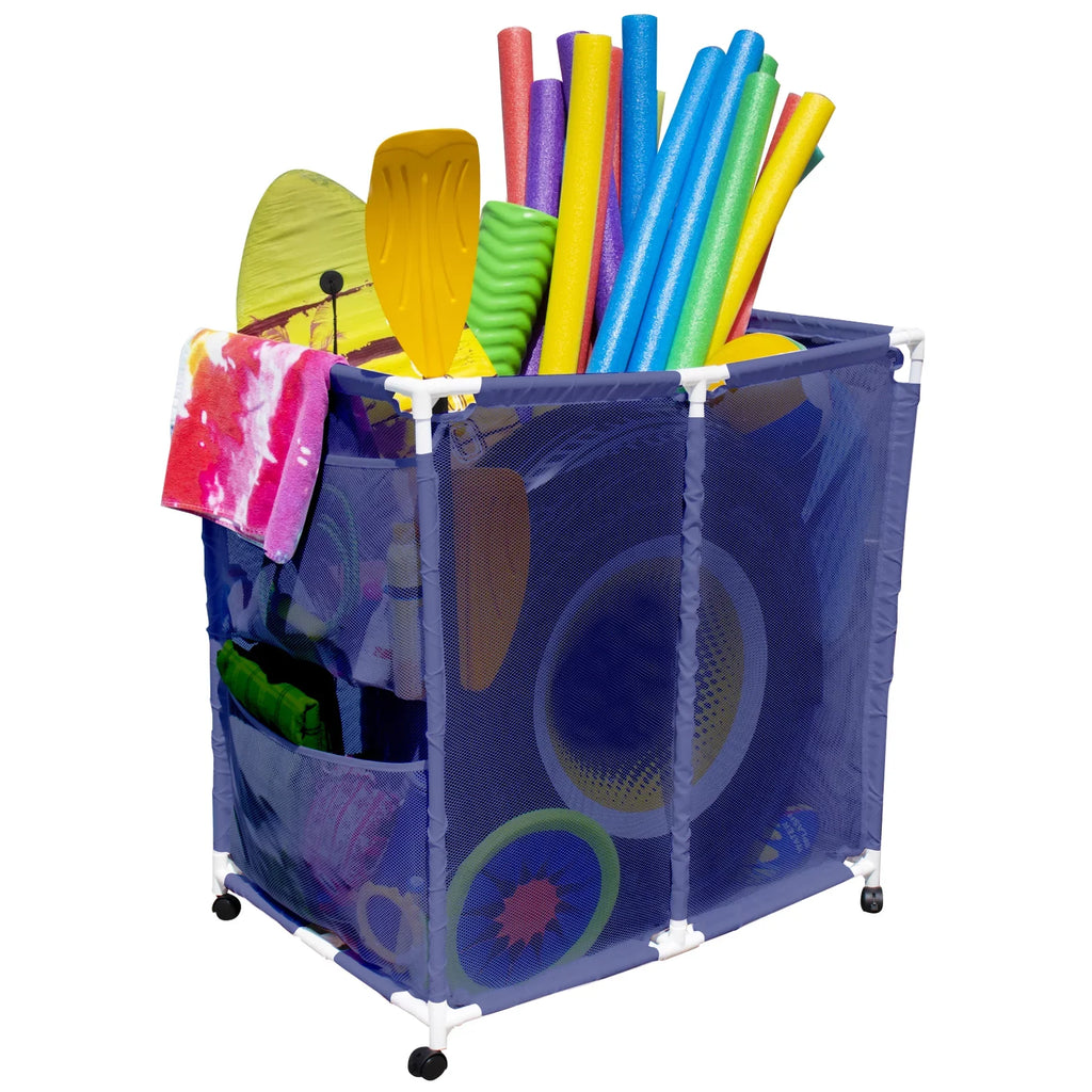 Mesh White Balls, Large, Yours W and 37.5" Rolling Floats, Toys L Equipment Style Bin, 25.4" (35" Organizer Blue Pool Essentially H), Storage 455102 / x x