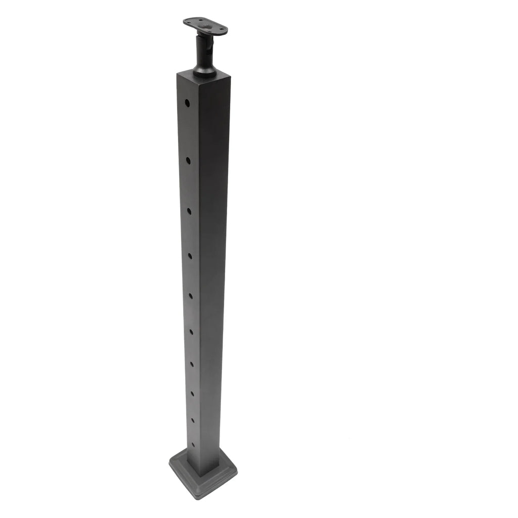 Concrete Level Deck Level Square Post Wood Cable Cable Railing Stainless Two System Railing Steel Fence Sides 36''x2''x2'' Post Pre-Drilled for