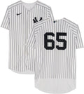 vs. Sox 2022 September 25, Boston #65 York Pinstripe White Nestor New Yankees Red on Jersey Cortes Player-Worn