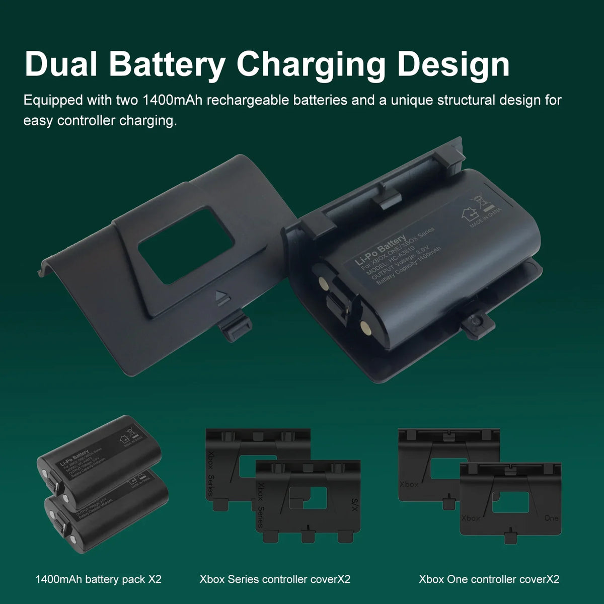 Packs for Stand Dock Vertical Headphone & with Station Series 12 Cooling with X/S, Organizer, Games Cooling Fan Battery 2 Charger Charging X Holder mAh Station 1400 with Controller Dual Storage Xbox