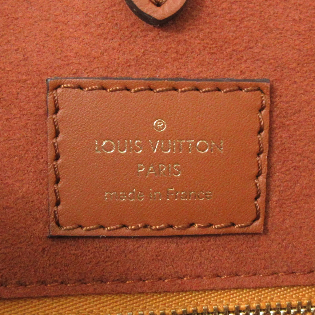 Fold PM (Good) Satchel Authenticated Canvas Louis Pre-Owned Brown Tote Vuitton Unisex Monogram