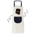 United Pinafore America The Arizona States BBQ Cotton Map Pocket Adjustable Apron Bib Kitchen Linen Of