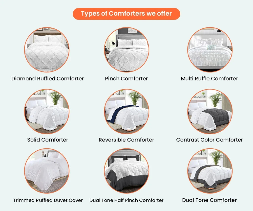 Microfiber with With Super Premium Mediterranean Fluffy GSM 300 Duvet King 1000 Shell Plush Thread Insert Pinch Blue Siliconized Egyptian Piping & Matching Comforter Fill Count Pillowcases Soft Cotton