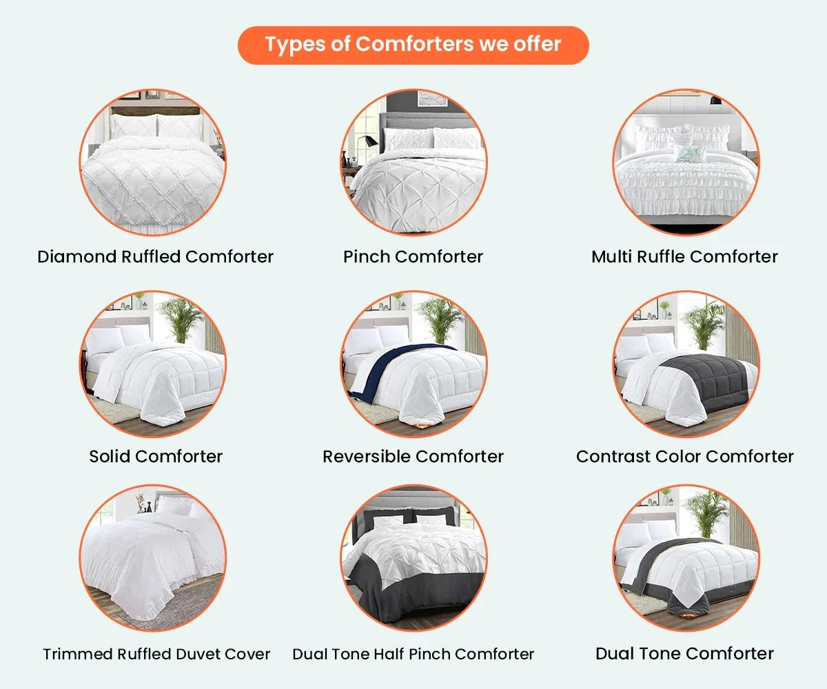 Microfiber with With Super Premium Mediterranean Fluffy GSM 300 Duvet King 1000 Shell Plush Thread Insert Pinch Blue Siliconized Egyptian Piping & Matching Comforter Fill Count Pillowcases Soft Cotton