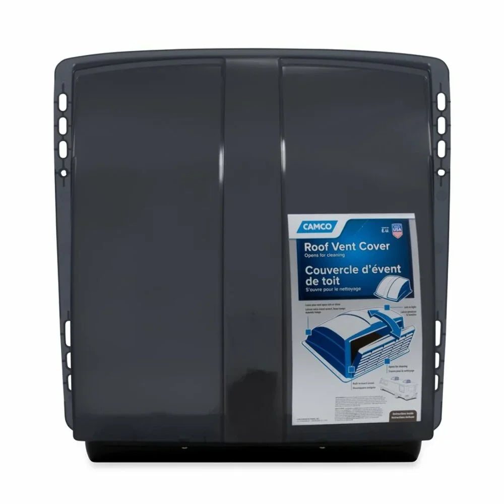 Stabilized Installation Cover Roof UV | Flow Features an Heavy-Duty Easy | Resin Camco (40453) Construction, Grey Design, Vent with High Smoke and Aerodynamic Ventilation Camper/RV