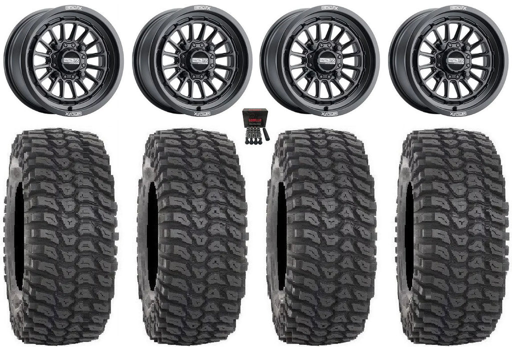 RZR / 900/1000 Ranger XP 35" Delta MetalFX XP PRO 1000 Polaris XP 15" Black / Wheels Tires XCR350