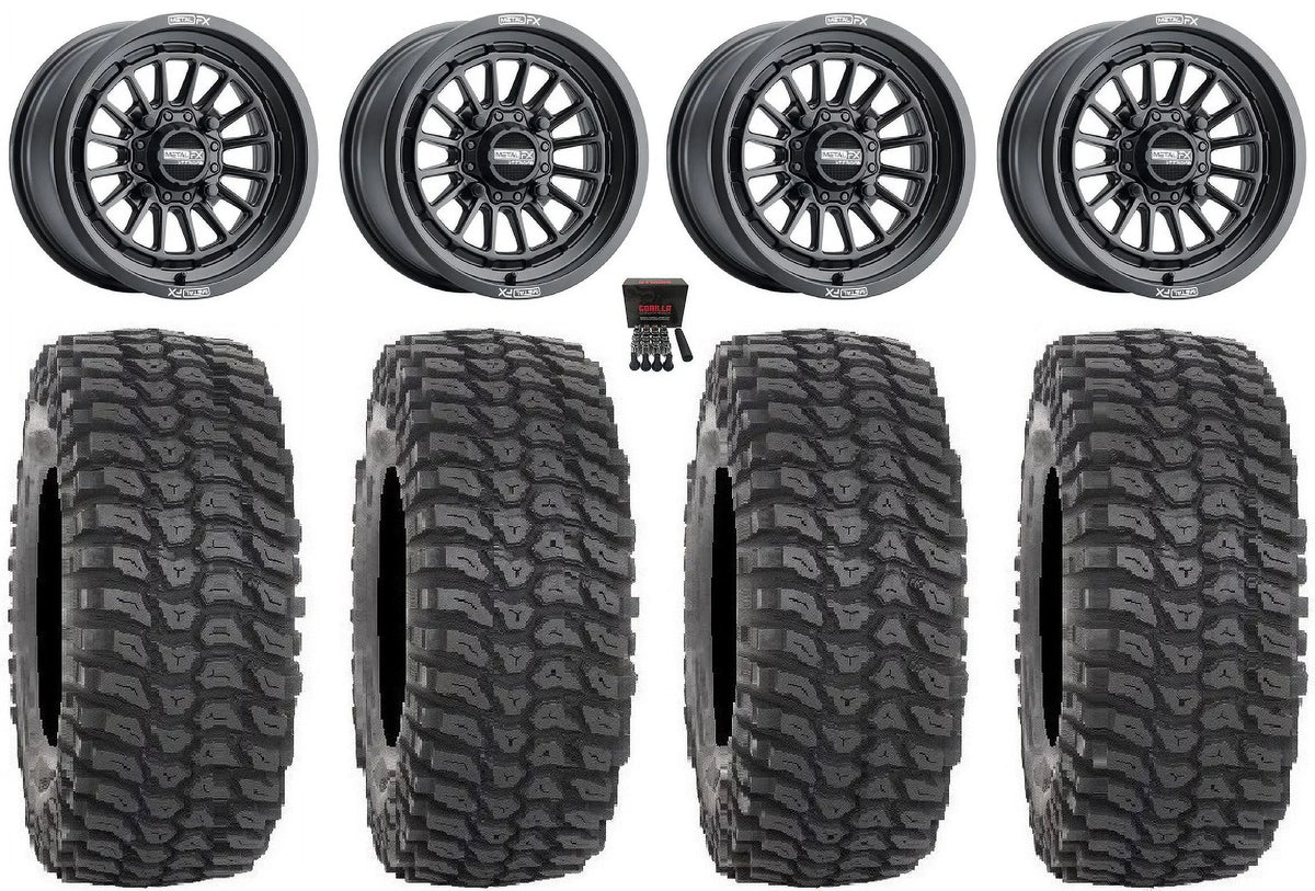 RZR / 900/1000 Ranger XP 35" Delta MetalFX XP PRO 1000 Polaris XP 15" Black / Wheels Tires XCR350