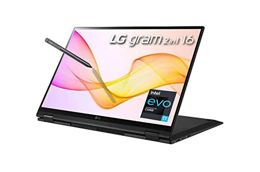 Touch and Gram NVMe IPS LG 16GB EVO 2TB(1TBx2) SSD Graphics Xe AX RAM 2023 Fingerprint Laptop Windows Battery USB WQXGA 2-in-1 i7-1165G7 WiFi 16" w/Pen Iris RE Intel Ultralight Backlit 11 Fullday
