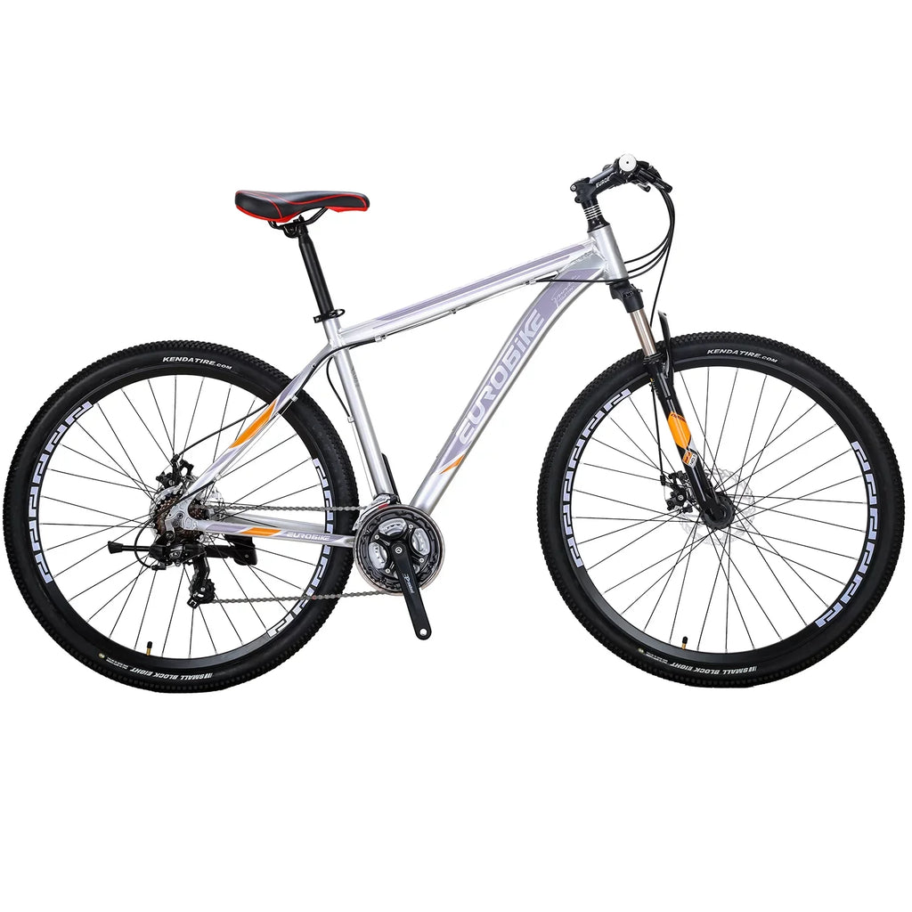 Silver Bike, Adults Bicycle Mountain 21 29er, Multi-Spoke Mountain Aluminum, Brakes, Inches, Mens Eurobike inch X9 19 Speed,Dual Disc Bikes for 29