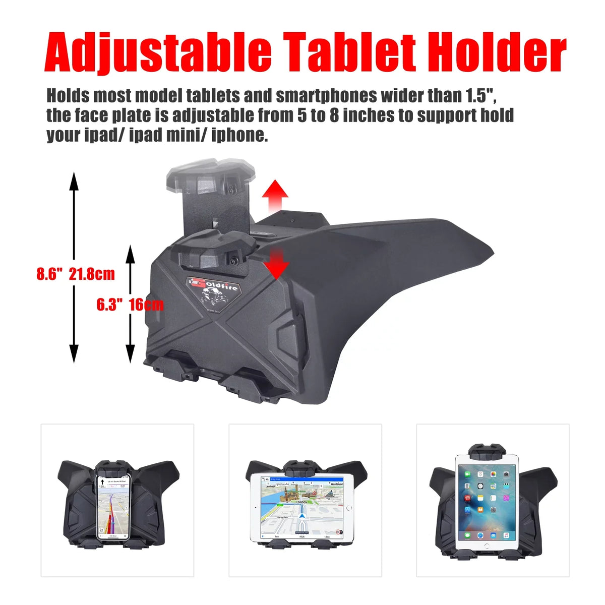 AM Commander UTV Maverick Can Storage Phone Trail Box Device Electronic Organizer For 2021-2022 Holder 2019-2022 Sport Tablet