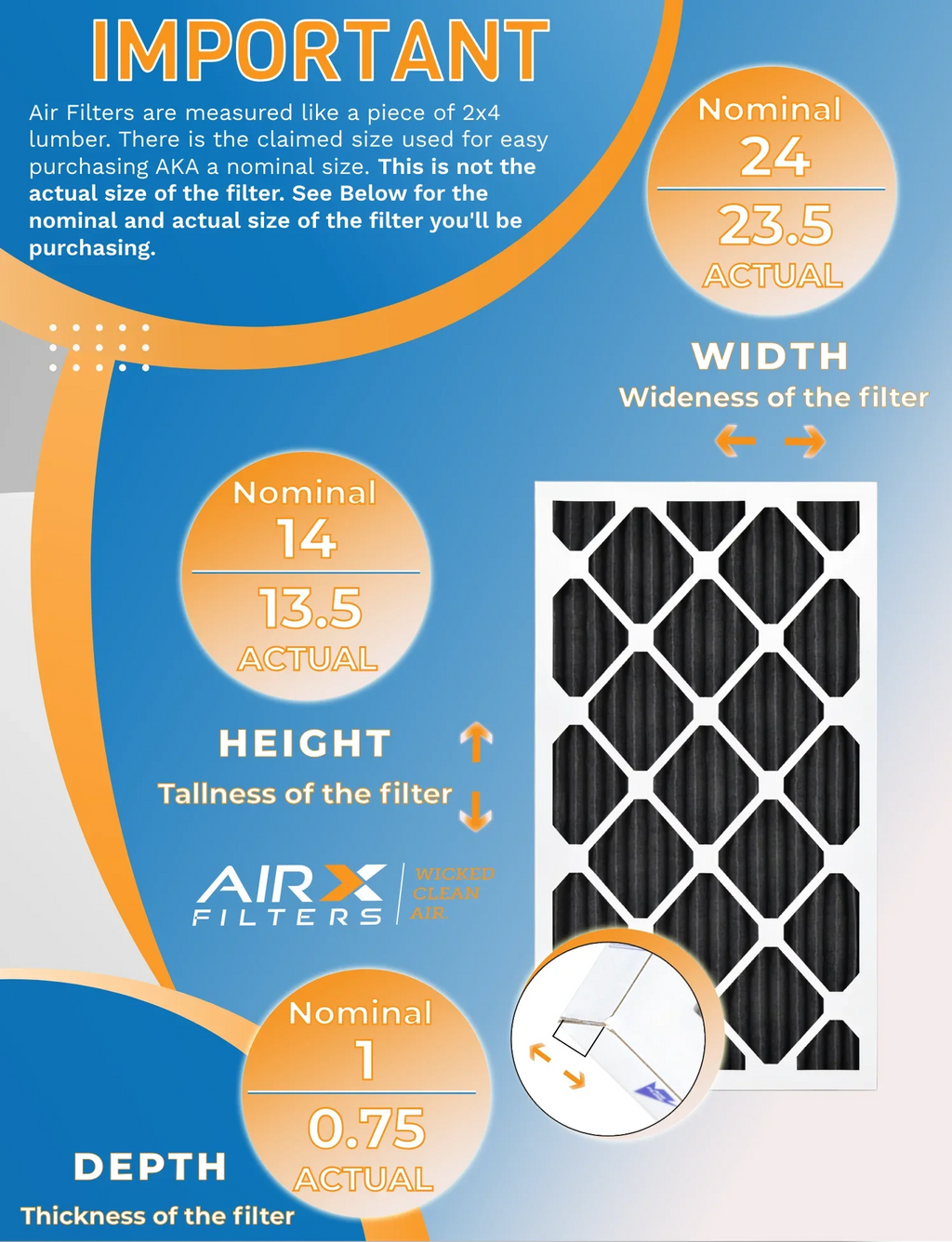 CLEAN Air in FILTERS 700, Filter Odor 5, by to Pack - Furnace Comparable 8 14x24x1 MPR Pet Made USA FPR WICKED Filters 12 AIR. Filters MERV of Retention Rating, AIRX