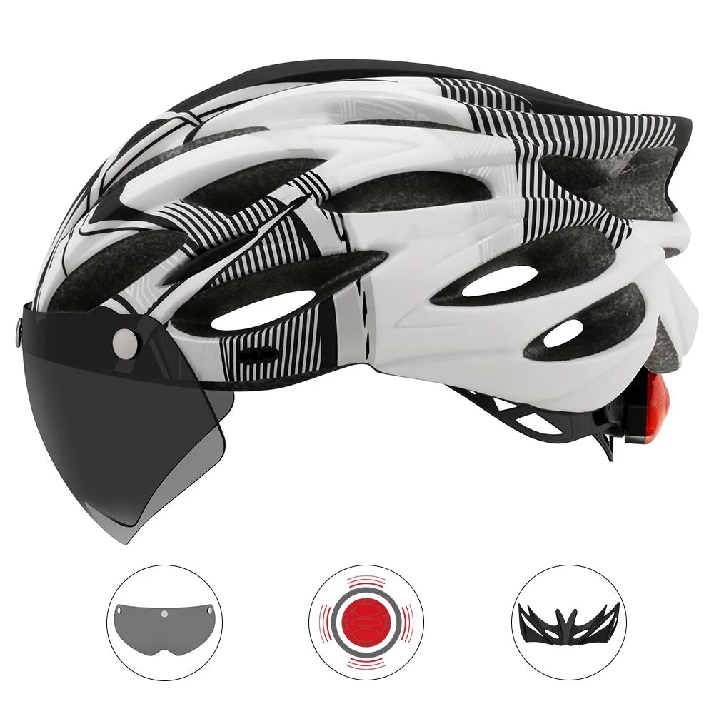 Bike Tube Frame Tube Frame Waterproof Helmet Safely Added CAIRBULL Frame Mountain Bike - Ride Lens Bike Waterproof Helmet Bike Bike Riding Comes Brim Frame Equipment Lens Brim Mountain Helmet,Road