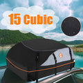 Cargo ft 100% Storage Adnoom Luggage Rooftop Car Bag, Bag Orange Soft Car Waterproof Car Carrier, Sided Top Black, Carrier Roof Bag 16 Cu