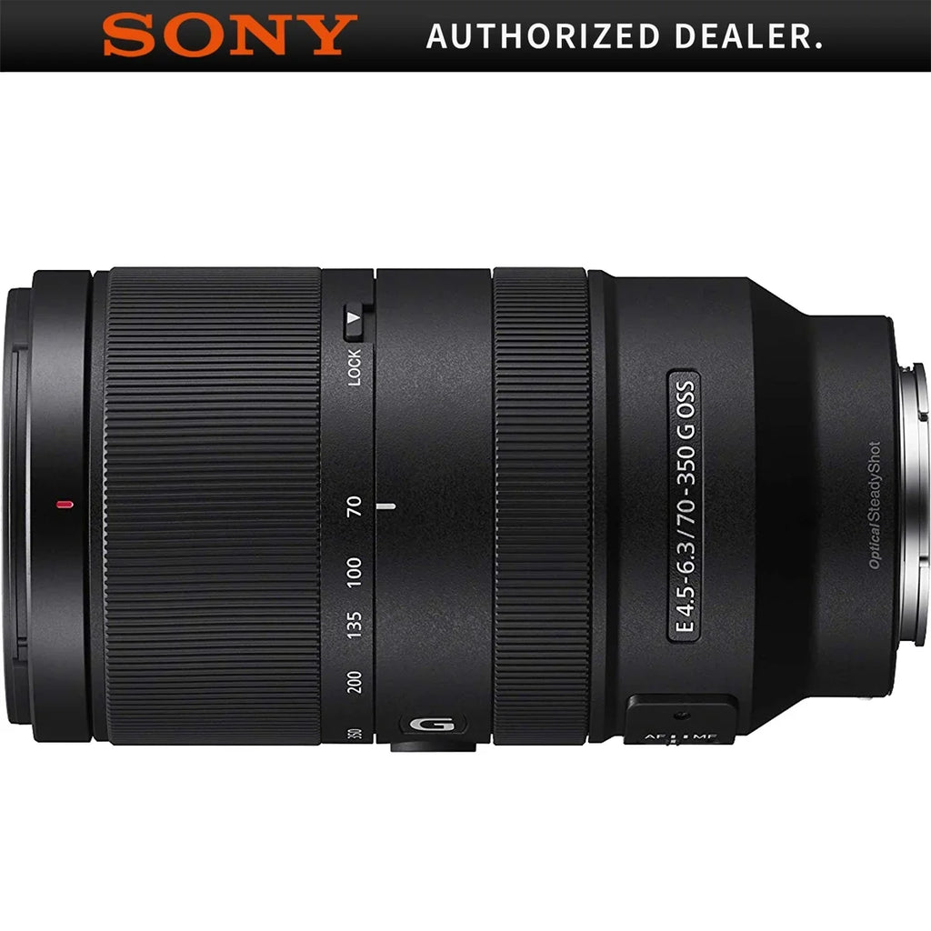 70-350mm OSS Super-Telephoto Sony G E F4.5-6.3 Lens SEL70350G