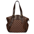 VUITTON Women's Brown Shoulder Damier Vuitton Bag Verona Used Canvas Louis Authenticated LOUIS MM