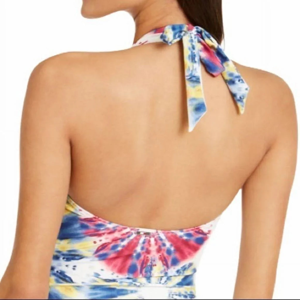 Halter Control One-Piece Tommy US Swimsuit, Tummy TIE-DYE Hilfiger 18