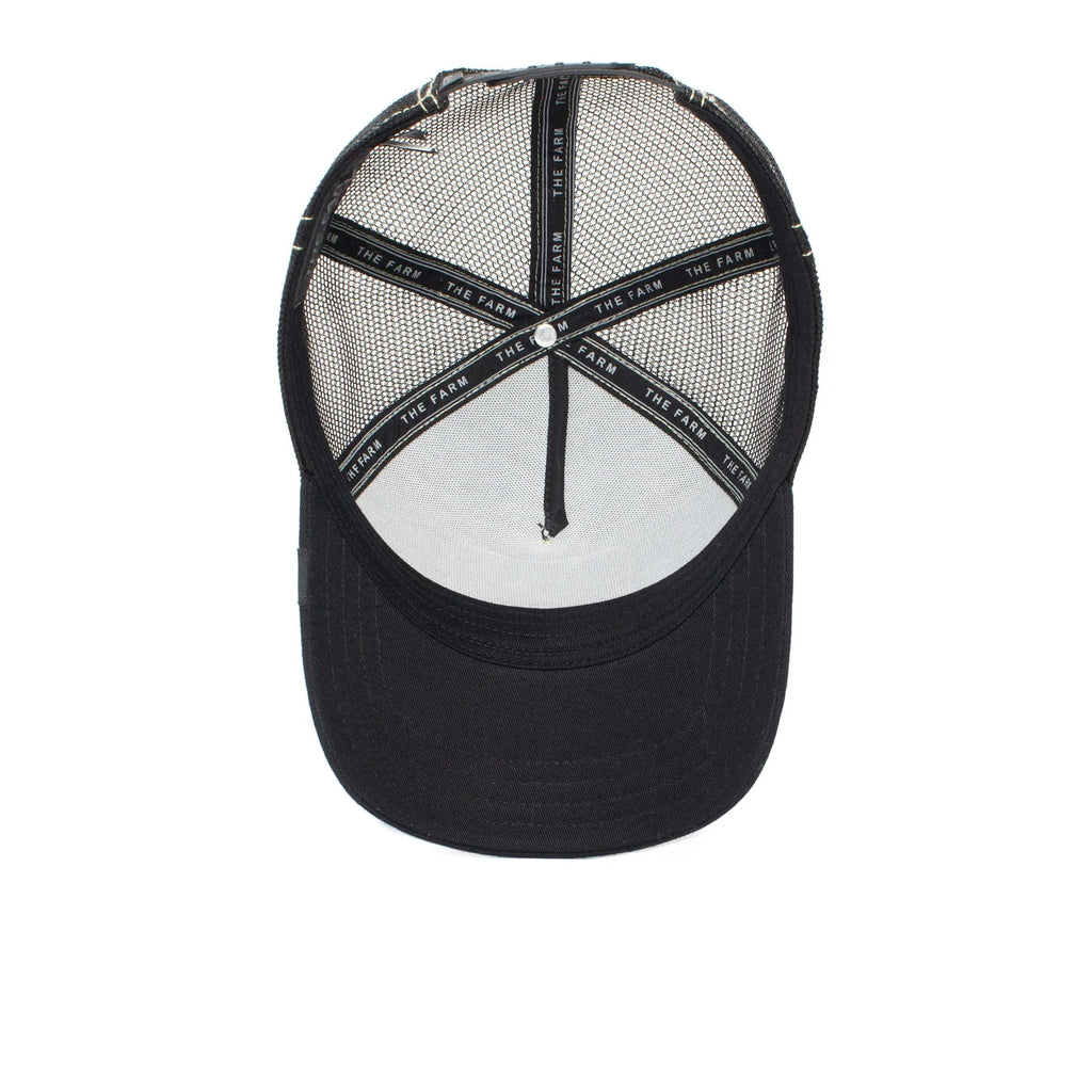Unisex Bee), The Bros. Trucker Adjustable Snapback Black Farm One Original Hat, Size Goorin (Queen
