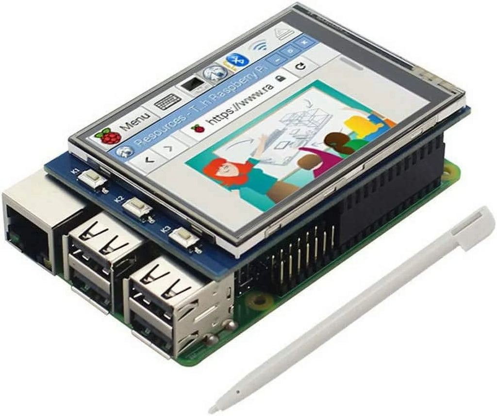 with TFT Touch Interface Touch TFT Display LCD Color Screen Resistance 2.8 Pi Pan inch Screen Treedix with Compatible /3B+ Raspberry 4B SPI