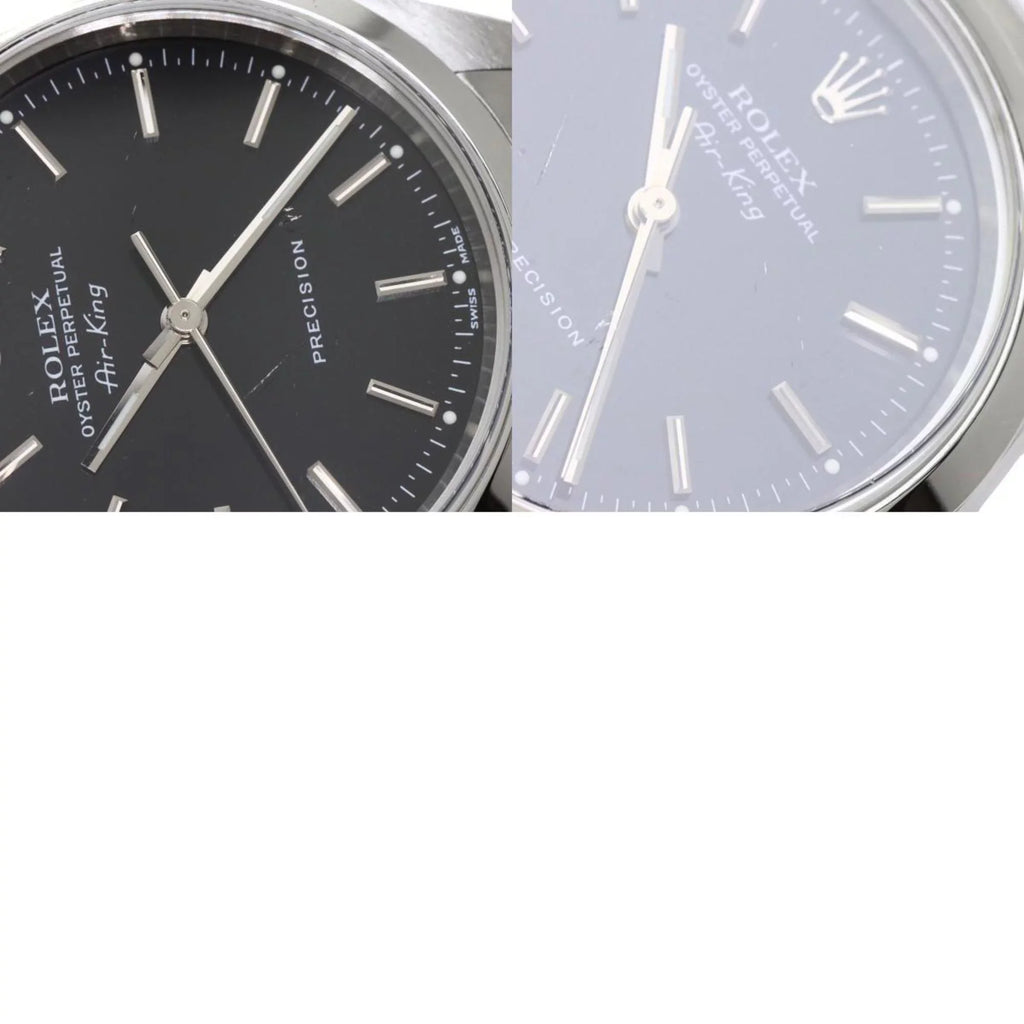 ROLEX Pre-Owned Steel Stainless 14000M Watch (Good) SS Rolex King Air Men's