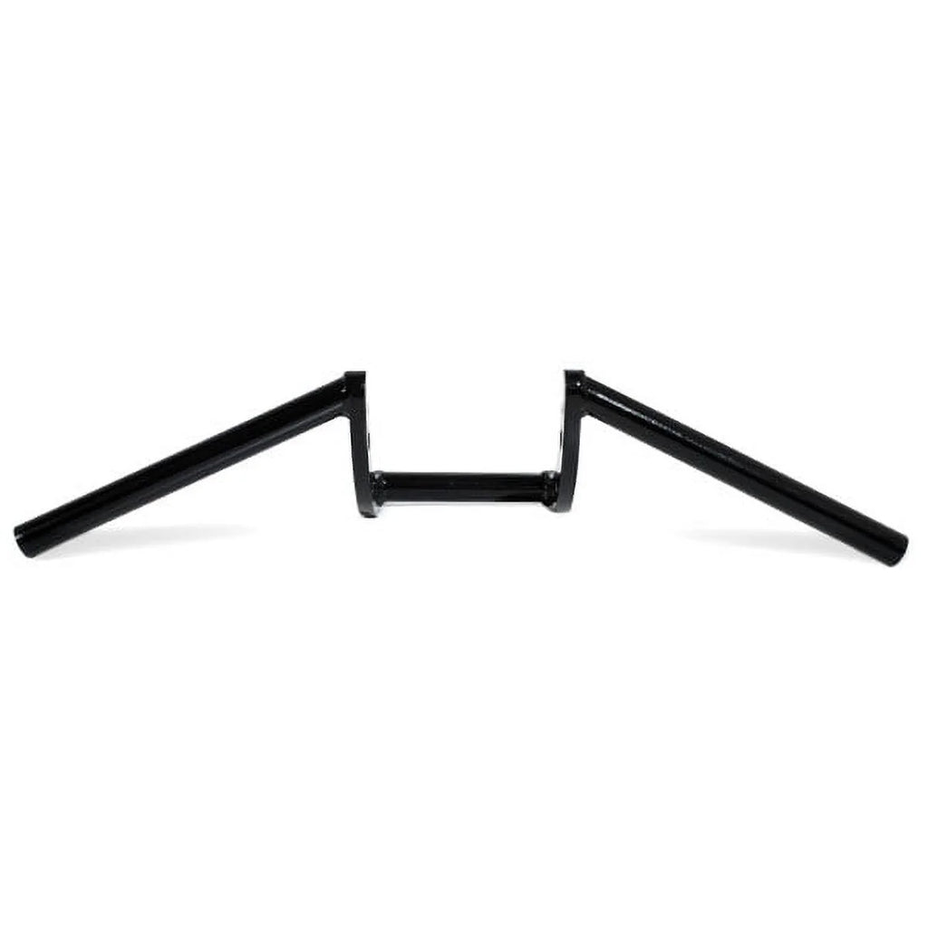 Black Davidson FLHP Bike Krator Harley Handlebar with Police Motorcycle 1" Cruiser Z-Bars Compatible
