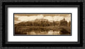 2x Idaho 24x14 Matted Mountains, Black Sepia Print Tim Framed Boulder - Easely Ornate Fitzharris, by Peak, Art