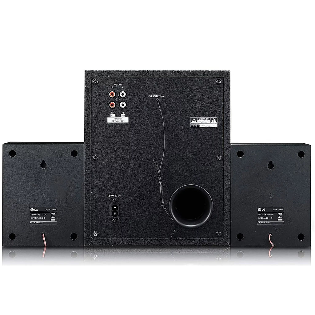 (Used - LK72B Bluetooth Channel Good) 40W 2.1 Home LG XBOOM Black/Red System, Theatre