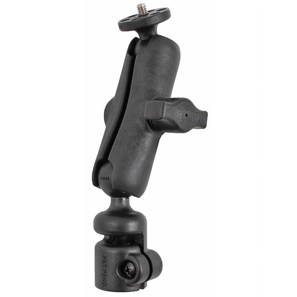 rubber, - 1" Tele-Mount pole high-strength adapter) (telescopic composite camera RAM base kit - - Mounting threaded mount pole, with ball,