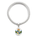 Symbol Pendant Bracelet Chain Jewelry Country Sliver Adjustable Sweden National Emblem Bangle