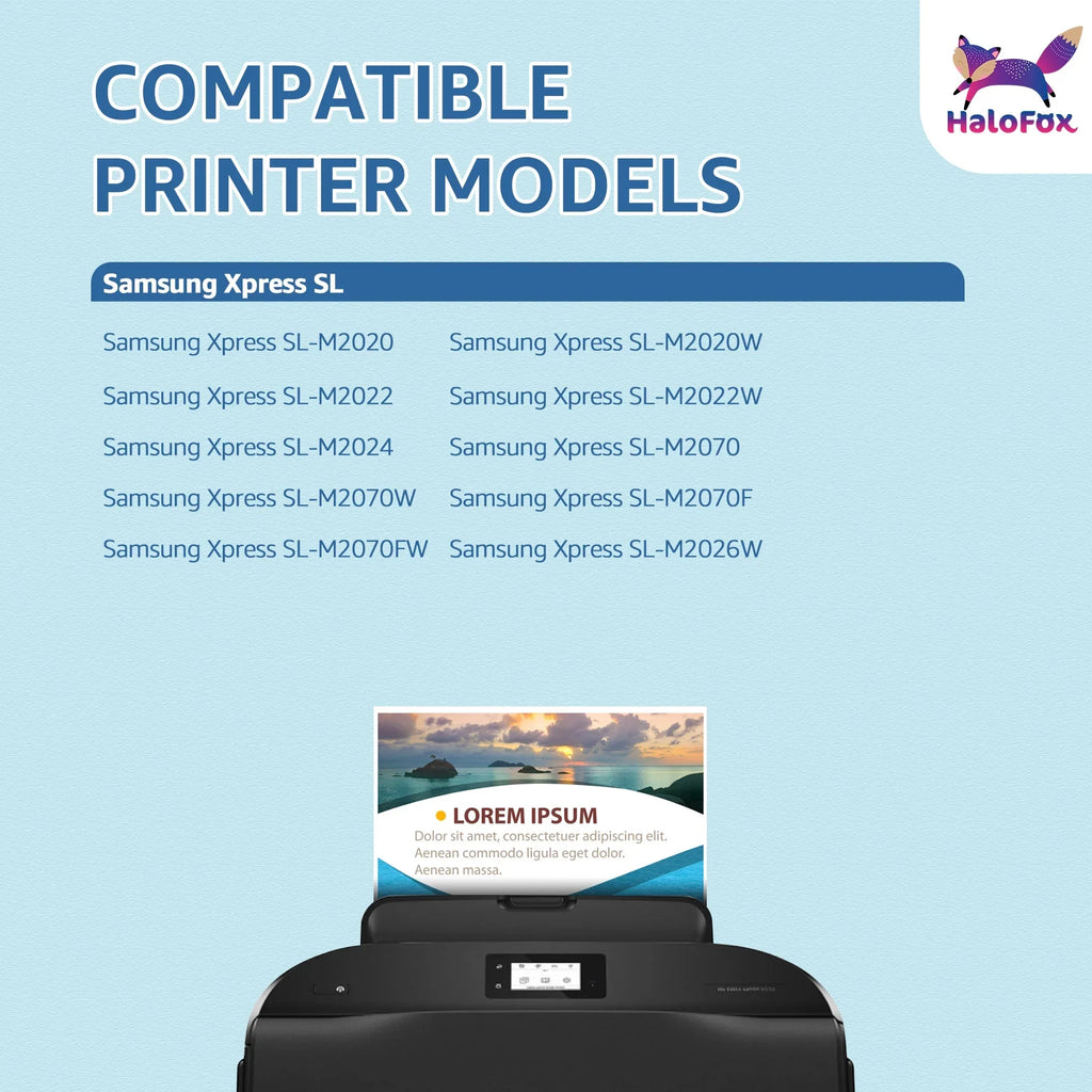 SL-M2022W Replacement Toner Printers SL-M2022 for SL-M2070 MLT-D111S for 4-Pack) SL-M2020W SL-M2070FW (Black, Samsung SL-M2020 111S MLT-D111S